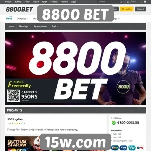 Promoções e bônus disponíveis no 8800 BET